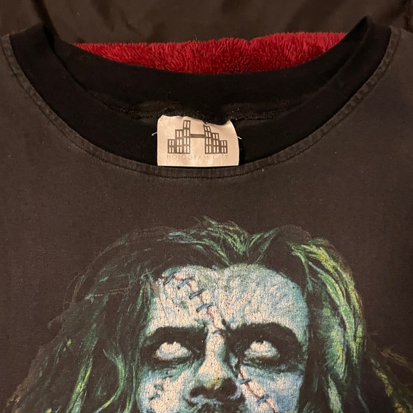 Rob Zombie Dracula T-shirt by Hologram City Custom Made Mesh Sleeve M/L - Picture 4 of 5